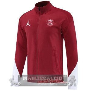 Lunga Zip Giacca Paris Saint Germain 2025 2026 Rosso Bianco