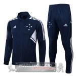 Cruzeiro Insieme Completo Blu Navy Giacca 2022-23