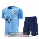 Set Completo Maglia Formazione Manchester City 2025 2026 Blu