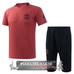 Manchester United Formazione Set Completo Maglia Calcio EURO 2017-18 Arancione