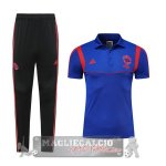 Manchester United Blu Rosso Maglia Set Completo POLO 2019-20
