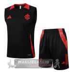 Set Completo Maglia Senza Maniche Formazione Internacional 2025 2026 Nero