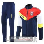 Set Completo Lunga Zip Giacca Arsenal 2025 2026 Rosso Blu Giallo
