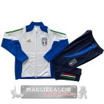 Set Completo Set Completo Lunga Zip Giacca Bambino Italia 2024 Bianco Blu Navy