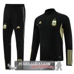 Felpa Da Allenamento Set Completo Argentina 2023 Nero I Giallo