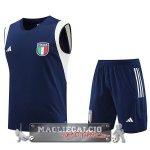 Formazione Senza Maniche Set Completo Italia 2023 Blu