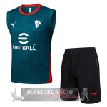 Formazione Senza Maniche Set Completo AC Milan 2025 2026 Verde Nero