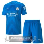 Manchester City Set completi Bambino Maglia Calcio Portiere 2022-23 Blu