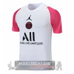 Paris Saint Germain Formazione Maglia Calcio 2021-22 Bianco Rosa