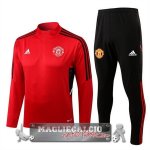 Manchester United Insieme Completo Rosso I Nero Giacca 2022-23
