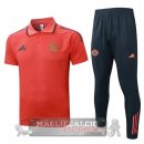 Bayern Monaco Rosso Grigio Navy Set Completo Maglia POLO 2025 2026