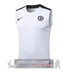 Chelsea Maglia Formazione Senza Maniche 2025 2026 Bianco Nero