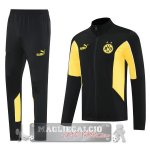 Set Completo Lunga Zip Giacca Borussia Dortmund 2025 2026 Nero Giallo