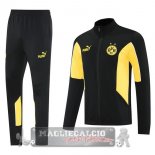 Set Completo Lunga Zip Giacca Borussia Dortmund 2025 2026 Nero Giallo
