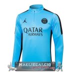 Felpa Da Allenamento Paris Saint Germain 2023-24 Blu II Nero