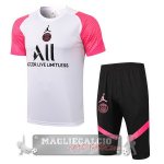Paris Saint Germain Formazione Set Completo Maglia Calcio 2021-22 rosa bianco nero
