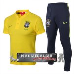 Brasile Giallo Set Completo Maglia POLO 2018