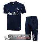 Cruzeiro EC Formazione Set Completo Maglia Calcio 2023-24 Blu Navy I Purpureo