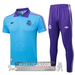 Real Madrid Blu Purpureo Maglia POLO Set Completo 2025 2026