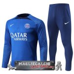 Paris Saint Germain Set Completo Bambino Giocatori I Blu Felpa Da Allenamento 2022-23