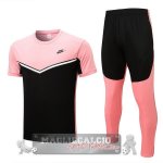 Formazione Set Completo Maglia Calcio Nike 2022-2023 Rosa Nero