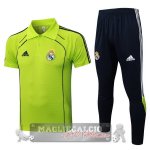 Real Madrid Verde Nero Maglia POLO Set Completo 2025 2026