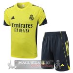Set Completo Maglia Formazione Real Madrid 2025 2026 Giallo Grigio