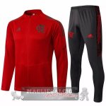 Flamengo Insieme Completo Rosso Grigio Giacca 2021-22