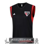 Sao Paulo Senza Maniche Formazione Maglia Calcio 2023-24 Nero Rosso