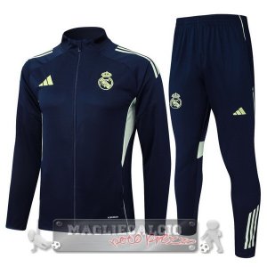 Set Completo Lunga Zip Giacca Real Madrid 2025 2026 Blu II Navy