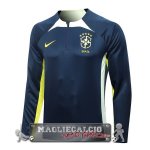 Brasile Blu Navy Felpa Da Allenamento 2023