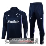 Cruzeiro Insieme Completo Blu Navy Purpureo Felpa Da Allenamento 2023-24