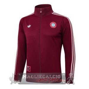 Lunga Zip Giacca Bayern Munich 2025 2026 Borgogna