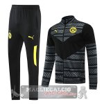 Borussia Dortmund Insieme Completo Grigio Nero Giallo Giacca 2022-23