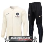 Paris Saint Germain Insieme Completo Giallo Nero Giacca Lunga Zip 2023-24