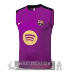 Maglia Formazione Senza Maniche Barcelona 2025 2026 Purpureo Giallo