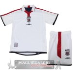 Inghilterra Set Completo Bambino Maglia Home Retro 2004