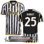 NO.25 Rabiot Tailandia Home Giocatori Maglia Calcio Juventus 2023-24