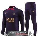 Paris Saint Germain Insieme Giocatori Completo Purpureo I Rosso Felpa Da Allenamento 2023-24