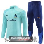 Marseille Set Completo Blu I Verde Felpa Da Allenamento 2023