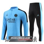 Paris Saint Germain Insieme Completo Blu II Nero Felpa Da Allenamento 2023-24