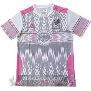 Thailandia Speciale Maglia Messico 2026 Rosa Bianco