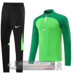 Nike Set Completo Verde I Nero Felpa Da Allenamento 2022-23