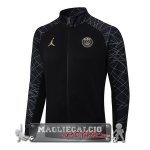 Giacca Lunga Zip Paris Saint Germain 2023-24 Nero Grigio