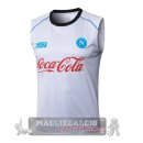 Maglia Senza Maniche Formazione Napoli 2025 2026 Bianco Rosso