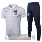 Paris Saint Germain II Bianco Nero Maglia Set Completo POLO 2021-22