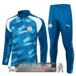 Manchester City Insieme Completo Blu II Bianco Felpa Da Allenamento 2023-24