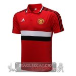 Manchester United rosso I bianco nero Maglia POLO 2021-22