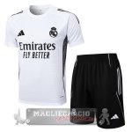 Set Completo Maglia Formazione Real Madrid 2025 2026 Bianco Nero