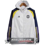 Manchester United Bianco Blu Giallo Giacca a vento 2023-24